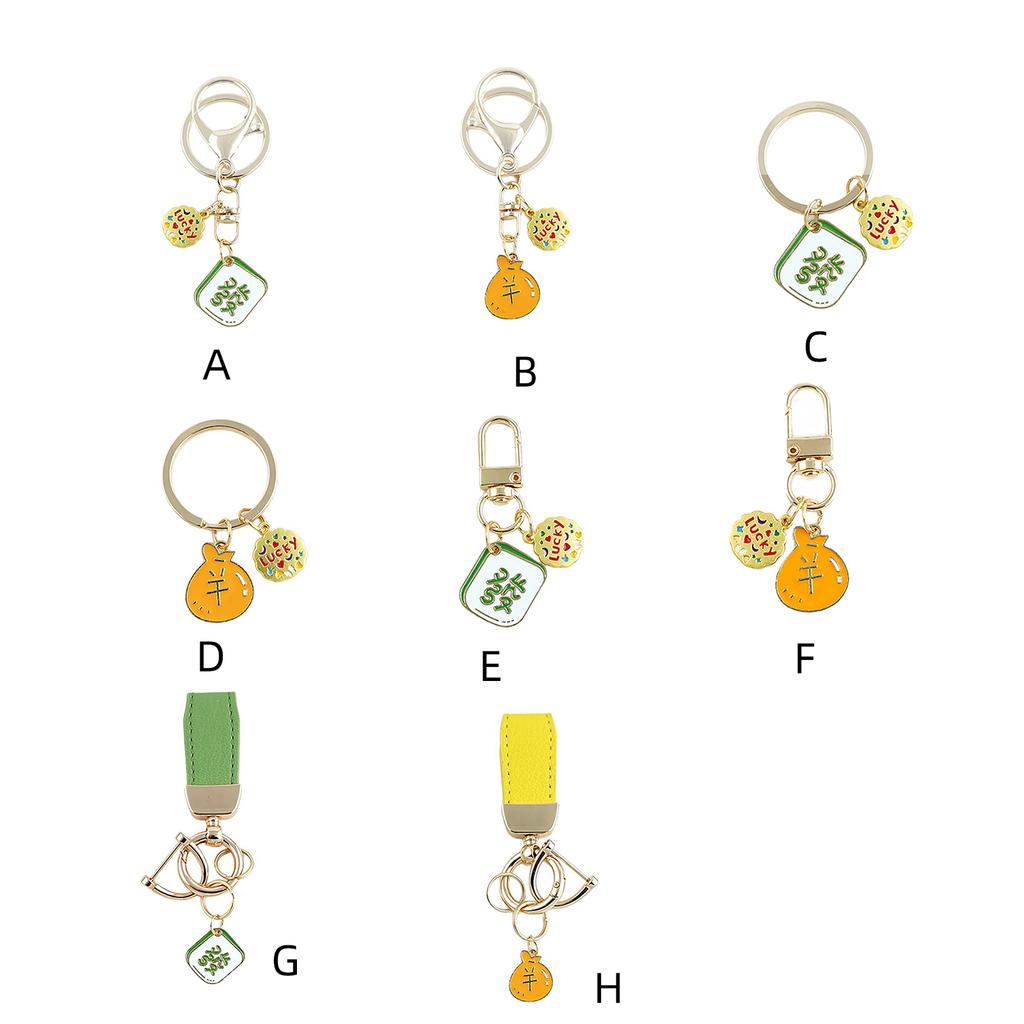 Удача Маджонг и Брелок-подвеска в виде денежного мешка Элегантная подвеска для подвешивания Сплавная текстура для амулета на удачу и богатство