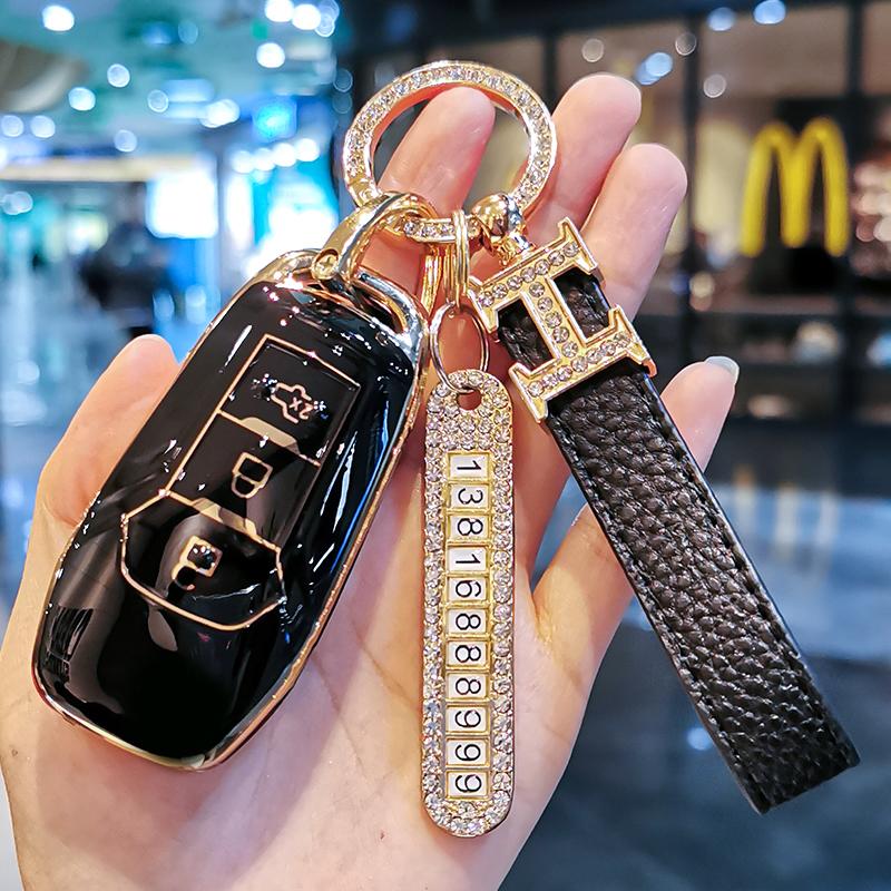 Styling Mouldings New TPU Car Remote Key Case Cover Protect Shell Bag For Ford F-150 F-250 F-350 Explorer Ranger KA Fiesta Monde