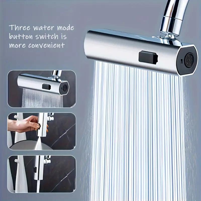 3в1 Водопад Кухонные Смесители Вращение на 360° Многофункциональный Смеситель Аэратор Удлинитель Раковина Насадка для водопроводного крана Аксессуары для кухни и ванной комнаты