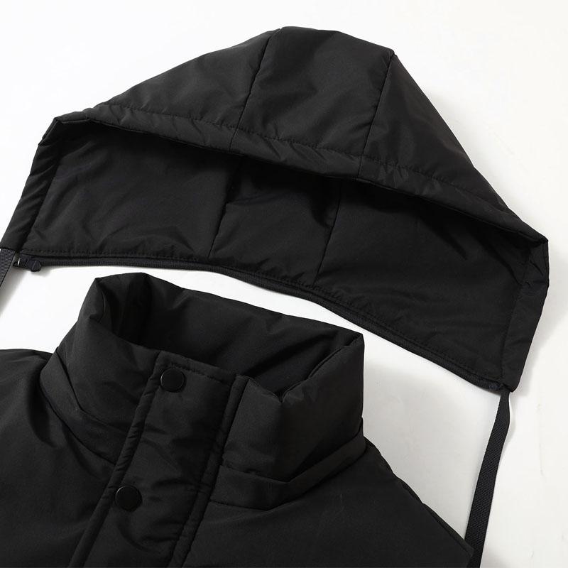 Модная мужская теплая жилетка Зимние безрукавки с капюшоном Большого размера Толстая Мужская Мужское пальто