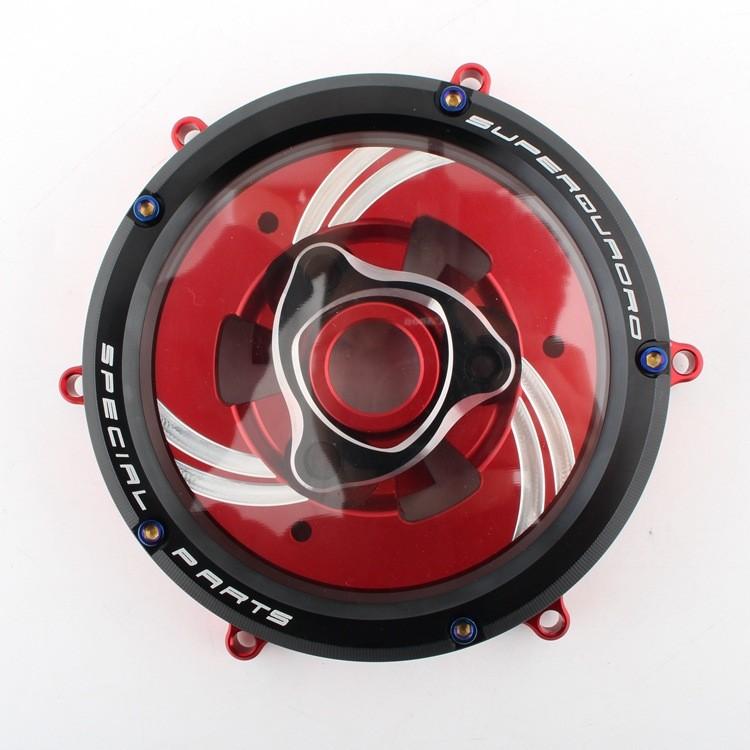 Прозрачная крышка сцепления высокого качества для Ducati Panigale 959 1199 1299 V2 S с яркими вариантами цвета