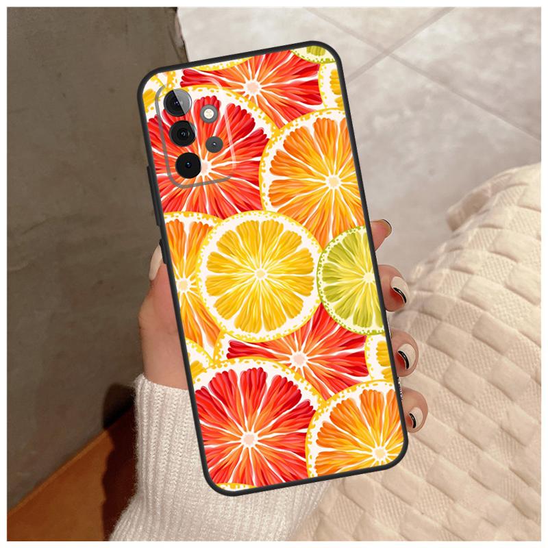 Летний Фруктовый Апельсин Для Samsung Galaxy A13 A33 A53 A34 A54 A14 A15 A16 A26 A36 A56 A12 A32 A52 A06 A35 A55 Чехол