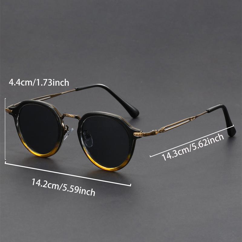 Round Sunglasses Men New Fashion Multi-color Rim Outdoor Shades for Driving Women Trendy Vintage Brand Design Sun Glasses