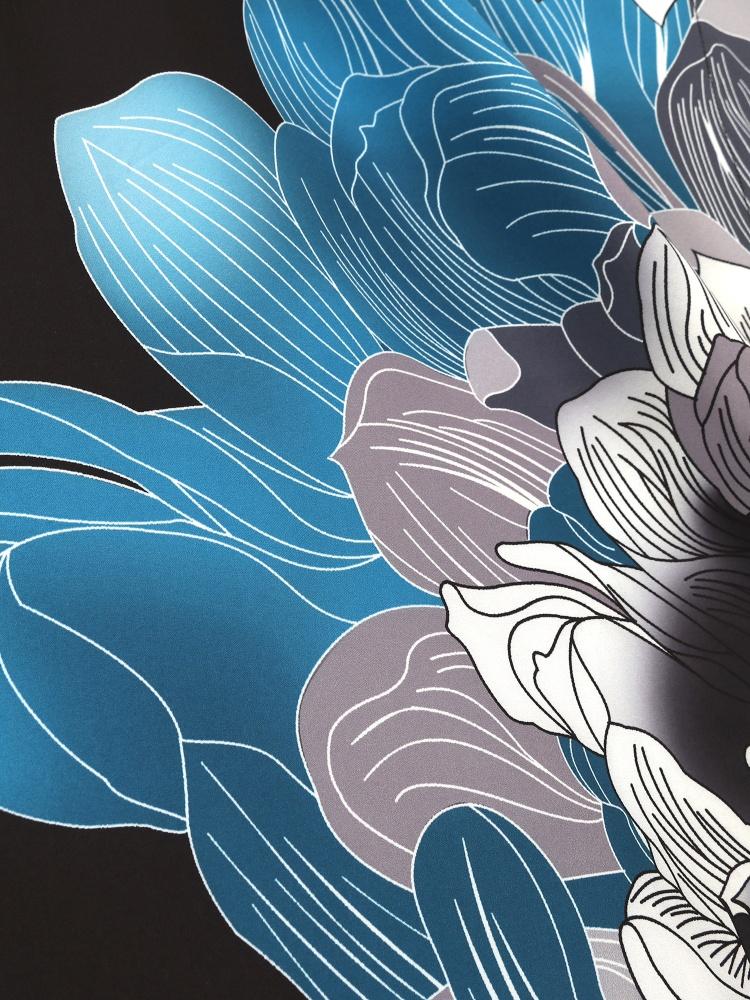 EDOLYNSA Универсальный синий женский халат-кафтан, легкая куртка, кафтан, халат, длинное платье для отпуска, хит продаж, наряд для отдыха Q1289