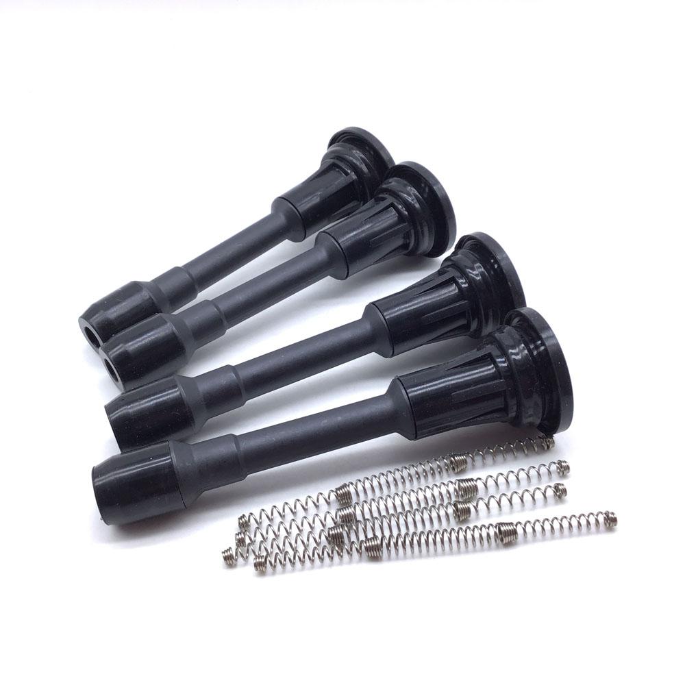 4PCS Ignition Coils Rubber Boot Pack With Spring For Nissan Altima Cube Rogue Versa Infiniti FX50 Q70 222448-ED000 22448-JA00C