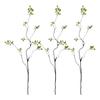 Yousheng 3 Pcs Faux Fall Leaves Stems Artificial Ficus Branches Fall Ficus Foliage for Vases Fall Table Centerpieces Farmhouse Decor