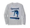 German Gymnastics Gymnastics Royal Blue German Beam Long Sleeve T-Shirt