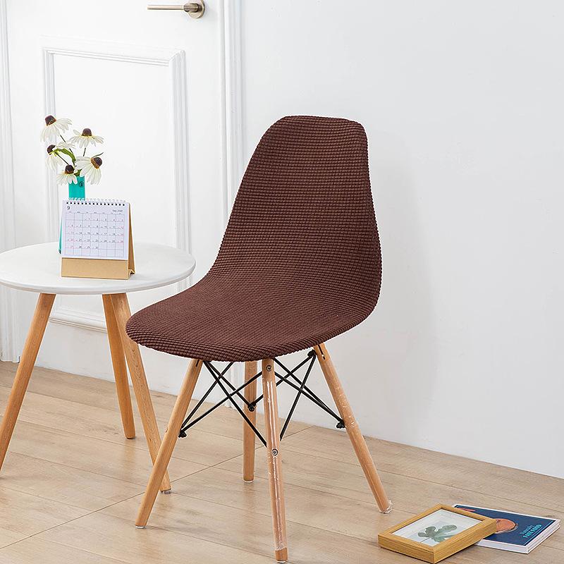 Чехлы на сиденья в форме ракушки, чехлы на стулья из флисовой ткани, чехол на стул без подлокотников для банкета, дома, отеля, чехол на сиденье