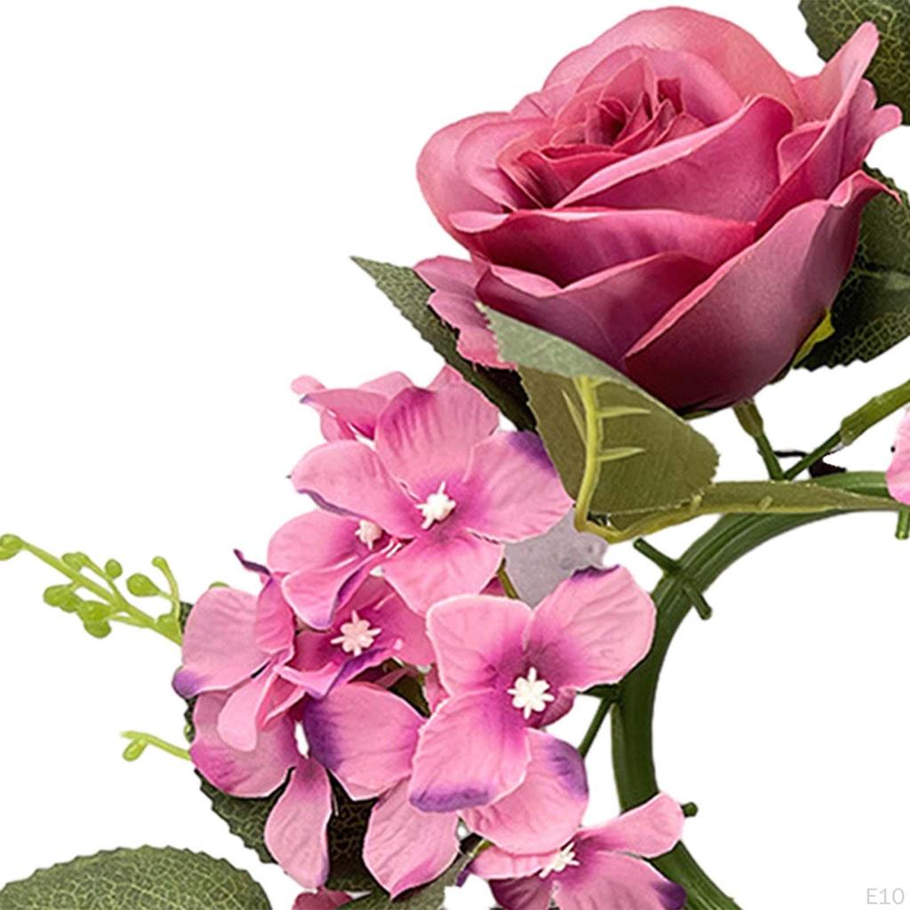 Рождественские венки со свечами и кольцами Мини искусственный настольный рождественский венок держатель