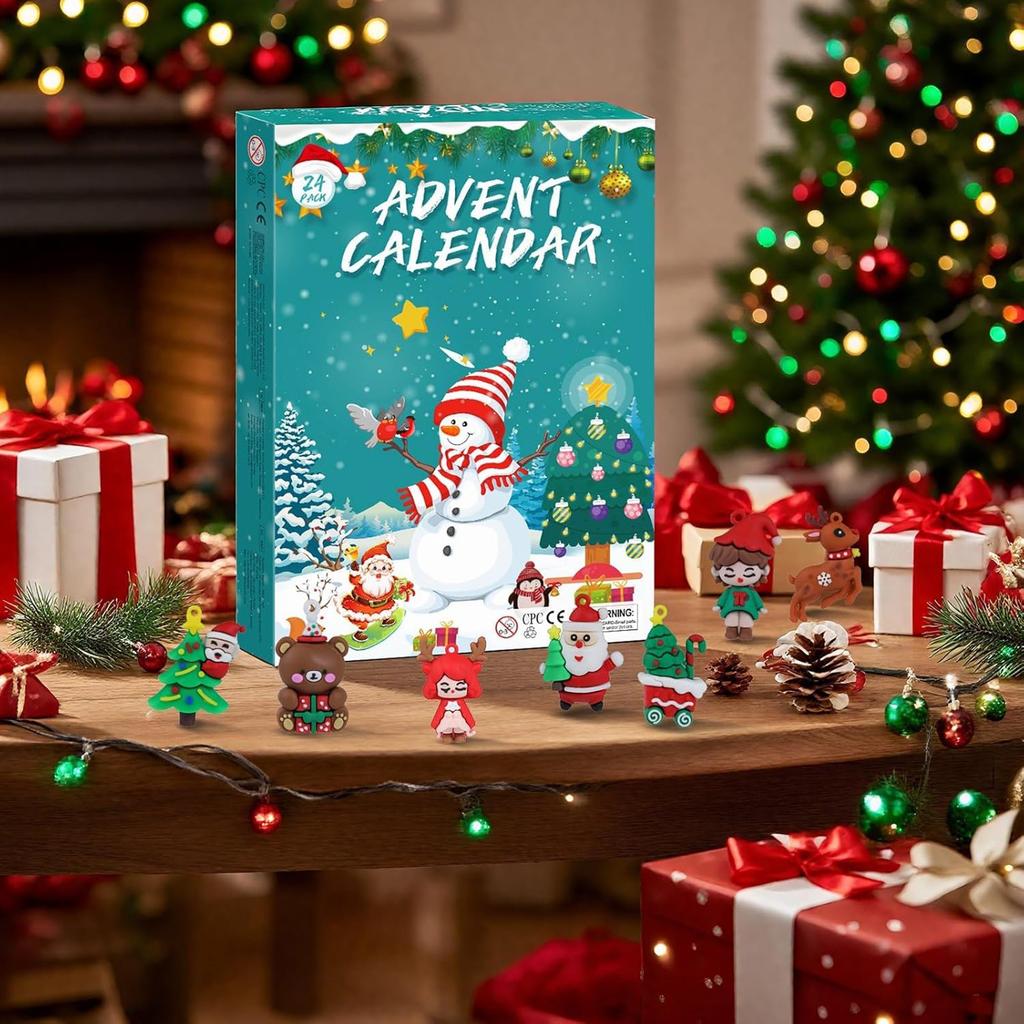 Рождественский календарь, подходит как для девочек, так и для мальчиков, включает 24 дня уникального обратного отсчета подарков