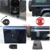 Для Land Rover Defender 90 110 130 2004-2018 Алюминиевый сплав Черный С ключом Крышка бензобака автомобиля Противоугонный замок Крышка Аксессуары для автомобиля
