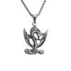 Titanium Steel Dragon Pendant Punk Necklace Retro Trendy Male Titanium Steel Animal Flying Dragon