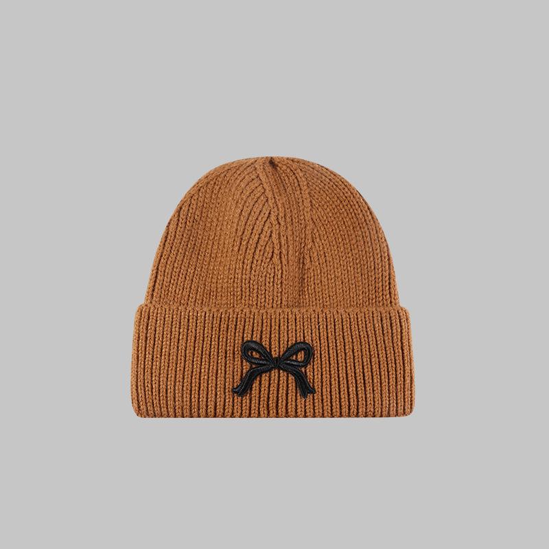 Галстук-бабочка Вязаная шапка Шапка шерстяная пряжа манжета вязаная шапка повседневная флисовая теплая вязаная шапка
