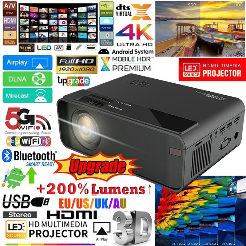 W13 Android Smart проектор Full HD 1080P Cast проектор Проектор для домашнего кинотеатра Портативный видеопроектор ЖК-экран Офисный проектор