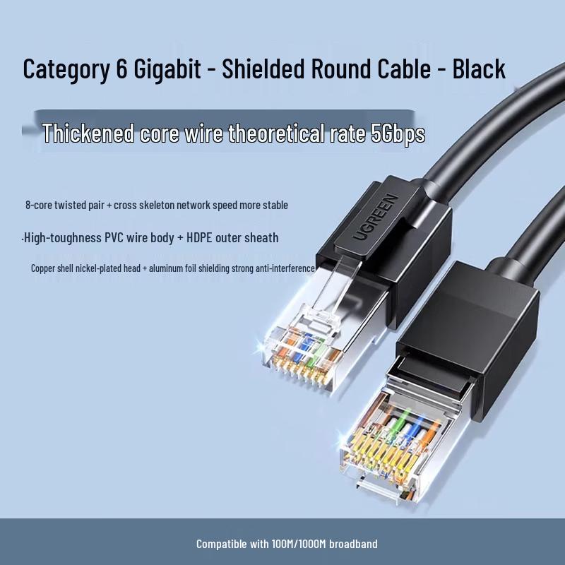 UGREEN NW316 Cat6 Gigabit Single Shielded Ethernet Cable