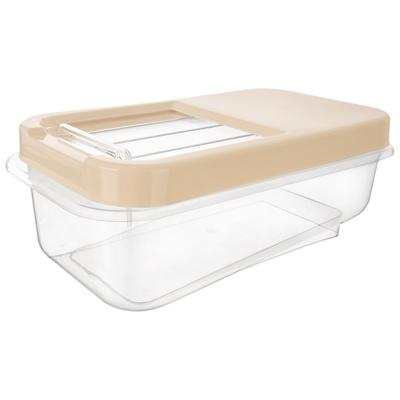 Beige Storage Container with Sliding Lid 5L