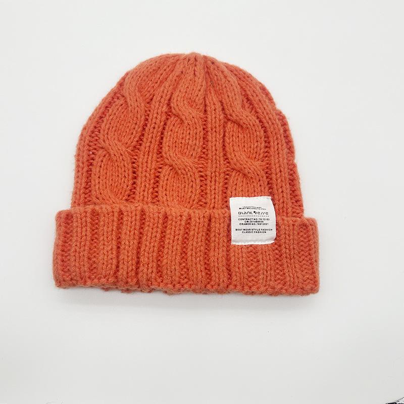 Women's Favorite Winter Green Ribbed Beanie Hat Korean Fashion Knitted Wool Custom Patch 100% Wool Warm for Business Scenes