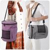 Knitting Tool Storage Bag Yarn Crochet Organizer Tote Bag Large Capacity Portable With Front Yarn Needles Hooks Pocket