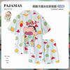 Boys Lightweight Ice Silk Pajama Set Short Sleeve Sleepwear Kids 3-8 Years Cartoon Print Two-Piece Home Wear