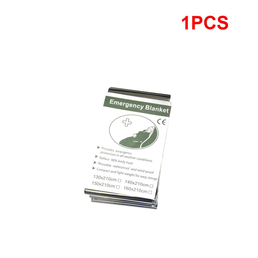 1-10 шт. Аварийное термоодеяло, одеяло для первой помощи, серебристая фольгированная одеяло для выживания, набор для выживания "Космическое одеяло" для улицы