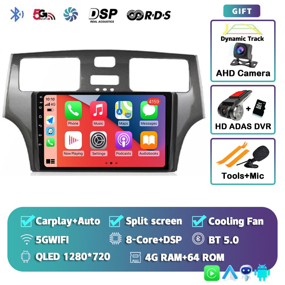 Android 14 Carplay Автомагнитола для Lexus ES300 ES330 XV30 ES250 2001 2002 2003 2004 2005 2006 Мультимедийный проигрыватель Стерео 4G DSP