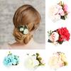 Fashion Women Artificial Flower Hairpin Haircomb Wedding Bridal Hair Accessories