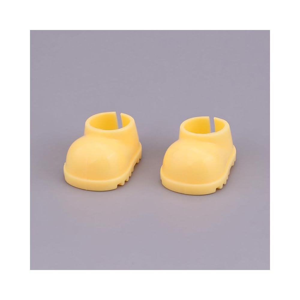 Labubu Barbie Dollhouse Accessories Miniature Shoes Yellow for Plush Toys and DIY Crafts