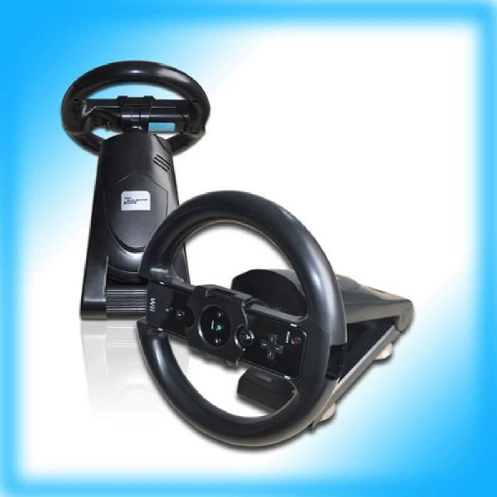 Volant - Nintendo - Wii - Noir - ABS - Suppression intelligente Re-centrage