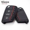Силиконовый чехол для ключей для VW Polo Golf 7 Tiguan для Skoda для SEAT Ateca Leon Ibiza 2016-2019