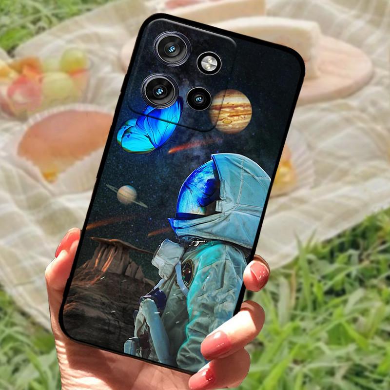 Чехол для Motorola Edge 50 Neo Edge50 Для телефона Moto Edge 50 Neo Чехол-крышка 50 Neo 6,4" Coque Черный Силиконовый Мягкая Задняя Крышка Чехол