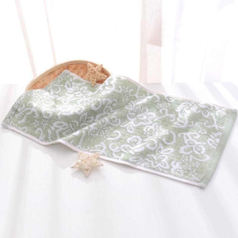 Bamboo Fiber Random Flower No-twist Baby and Children's Towel Soft and AbsorbentHousehold Facial Wash Towel, Face Towel, Small Towel
