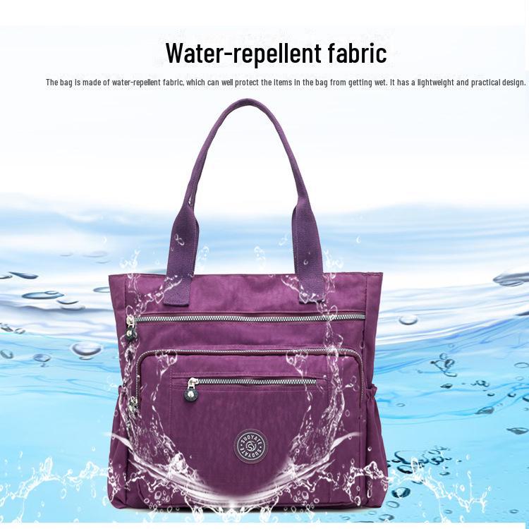 Женская повседневная легкая нейлоновая сумка через плечо – модная, универсальная и вместительная дорожная сумка