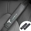 CREKH1 Car Seat Belt Shoulder Cover For Tesla Model S X Y Juniper 3 Highland Cybertruck Safety Belt Protective Cover Car Accessories
