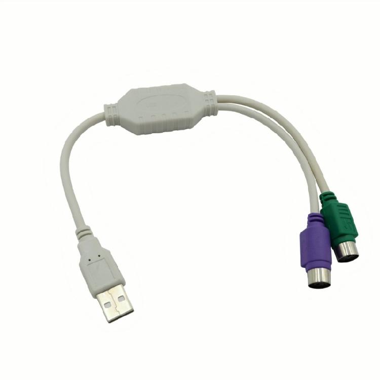 USB-разветвитель на два PS/2 (папа на два мама) для клавиатуры и мыши