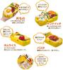 Skater Bento Single for Made in with Dishwasher and Microwave Sanrio Kuromi Flower Wreath Box, 530ml, Tier, Women, Japan, Leak-Resistant 4-Point Lock,