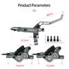 IIIPRO C5X4 Mountain Bike Hydraulic Brake 850/1550mm Front Rear Brake Cooling 4 Piston Oil Pressure  AM DH E-bike MTB Disc Brake