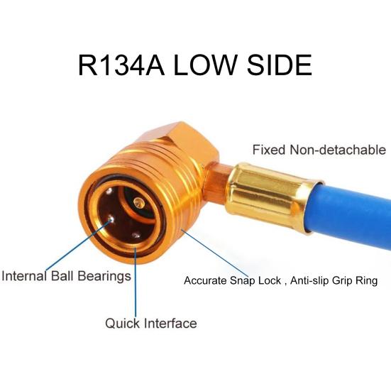 Дополнительная трубка для автомобильного кондиционера, дополнительная труба для испытания хладагента, шланг с резьбой 1/2 для домашнего использования