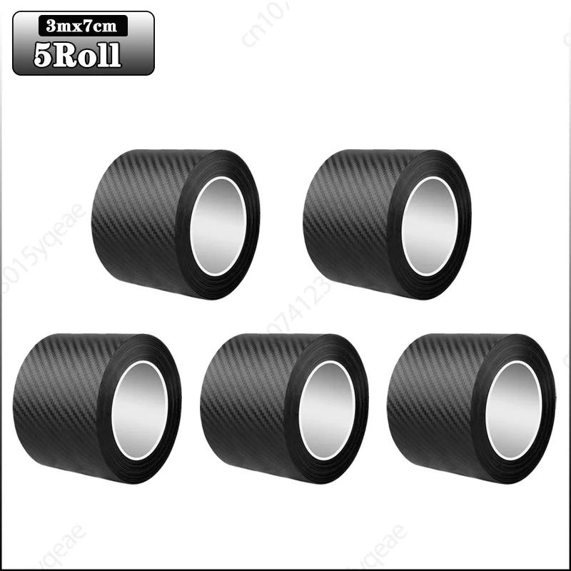 3м автомобильные 3D наклейки из углеродного волокна, защита порога от ступенек, багажника, бампера, бокового зеркала, антицарапающая лента, автомобильные наклейки