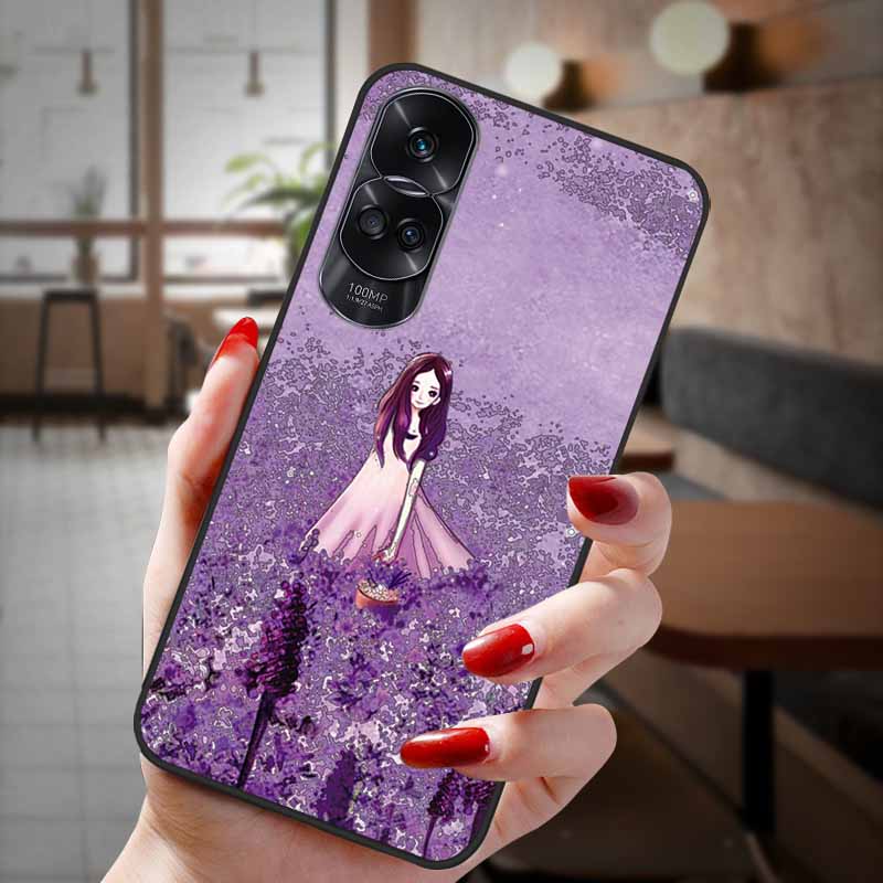 Чехол для Honor 90 Lite 5G 3D Цветочный Рельефный Тиснение Силиконовый Задний Чехол Для Honor 90 Чехол Honor90 Pro 90Pro 90Lite Мягкий Защитный