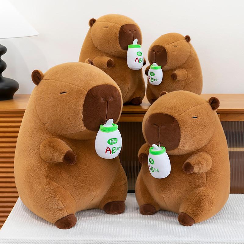 Capybara Plush Toy With Ultra Soft Short Plush For Kids Bedroom Decor Gift