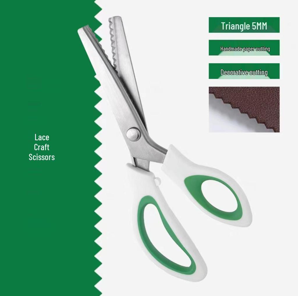 Ножницы для кружева с зубчатым треугольным лезвием: Ручной инструмент для парикмахерского дела и шитья