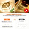 Double Row Flexible COB LED Strip Super Bright High Density 600LEDs/m Dimmable LED Lights DC24V 2000LM/M 3000K 4000K 6500K Strip
