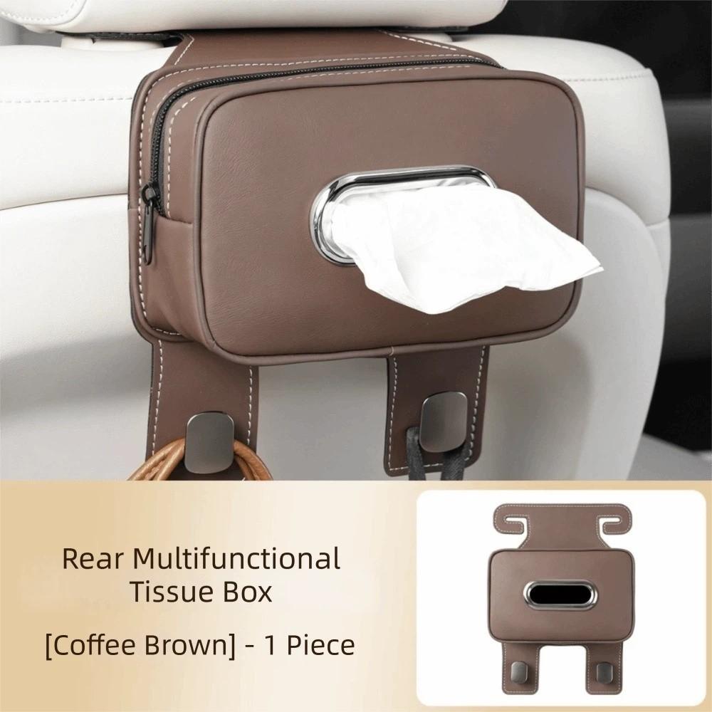 Durable Car Tissue Box Easy Install Tissue Holder Car Accessories Paper Towel Organizer Seat Back