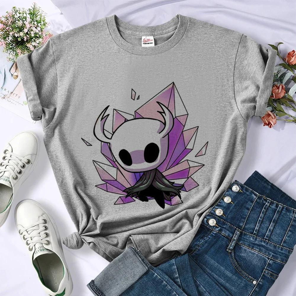 Hollow Knight top tees shoujo 80s party goth alternative manga t shirt cheap anime Psychedelic cute grunge