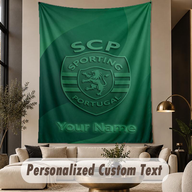 Custom Text Tapestry Sporting CP Print Wall Tapestry Indoor Living Room Wall Decor