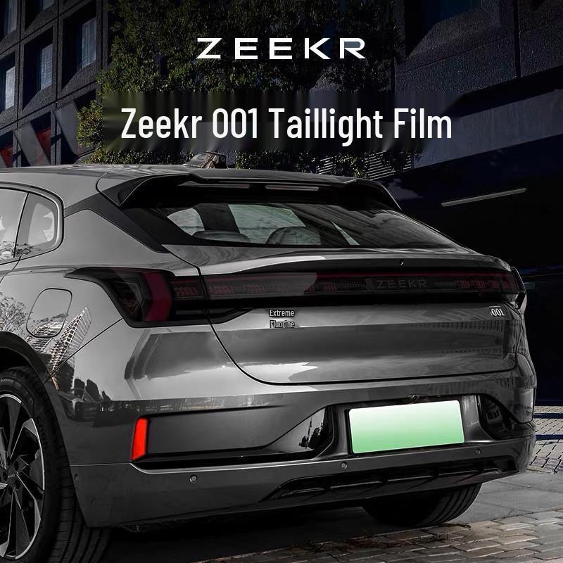 Zeekr 001 Smoked Headlight Film, Transparent Interior & Taillight Film, TPU Dashboard Screen Protector, Wear-Resistant