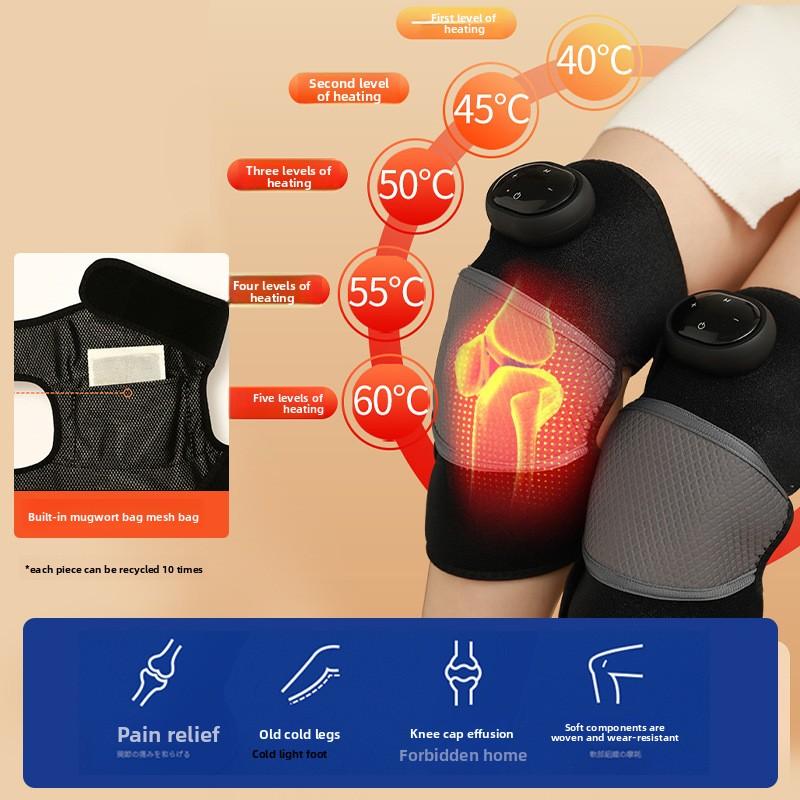 Electric Heating Knee Pads Electric Heating Knee Massager Warm Knee Device Old Cold Leg Joint Pain Hot Compress Physiotherapy Artifact
