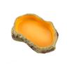 Resin Reptile Feeder Climbable Amphibian Feeding Bowl Tortoise Water Dish  Tortoise