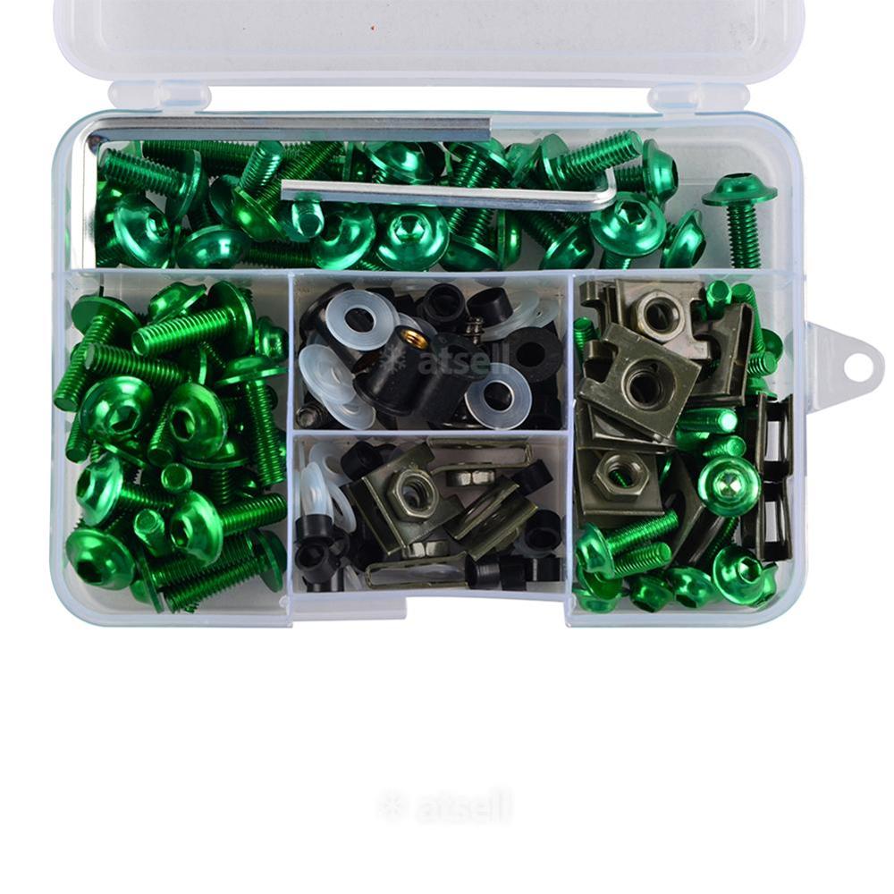 177 шт. болты для обтекателя мотоцикла, винты для корпуса, гайки для kawasaki z750 z900 z1000 z800 versys 650 er6n ninja 400 300