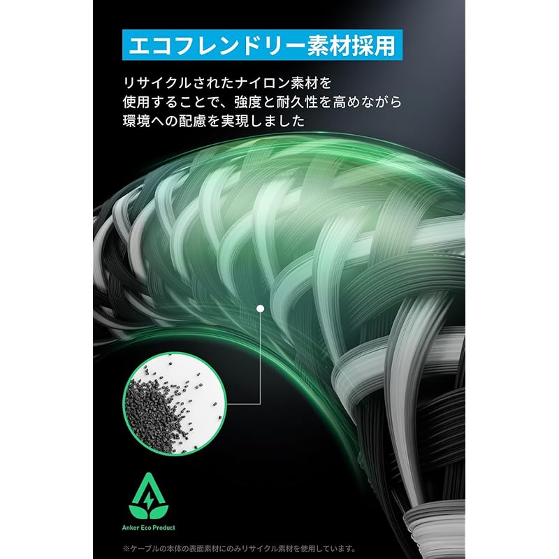 Anker Prime Heavy Duty Nylon USB-C & Cable 240W USB PD Compatible 2.0 iPhone 15 / Pro MacBook Pro/Air iPad 5 Galaxy S24 Pixel LG Correspondence 1.8m